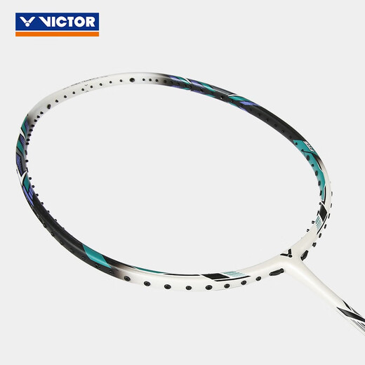 Victor Victor Badminton Racket TK220H-II zweite Generation Full Carbon Ein-Port-Fortgeschrittene und defensives mittleres suspendiertes Griff TK220H-iia Rauch weiß [3U]
