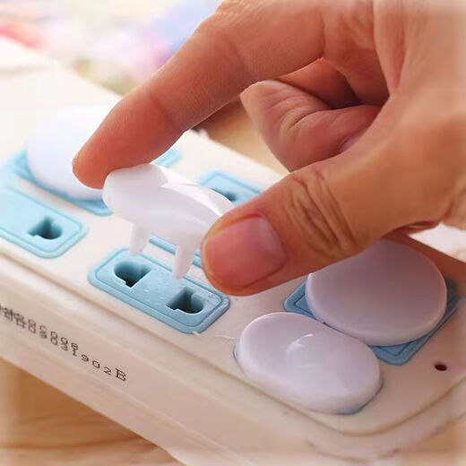 Meikejie socket protective cover children's anti-shock socket protective cover plug safety plug socket plug hole plug plug baby-proof three holes 10 + two holes 10 affordable price