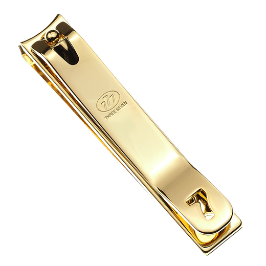 South Korea imported 777 nail scissors for women single large anti-splash oblique tip nail clipper single pack silver classic medium oblique tip