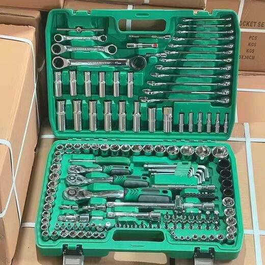 Shida's same tool set 150 pieces auto repair car repair set socket wrench combination tool repair 61 pieces 72 tooth auto repair model replace the broken ones with new ones
