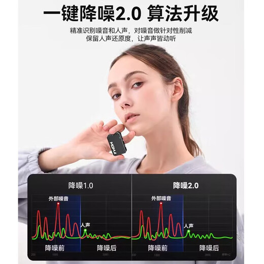 MOMA LARK MAX Wireless Lavalier Microphone Live Video Noise Reduction Recording Microphone Little Bee SLR Camera Computer Apple Android Phone Radio Recording Microphone Mammoth LARK MAX (One for two, including power supply box)