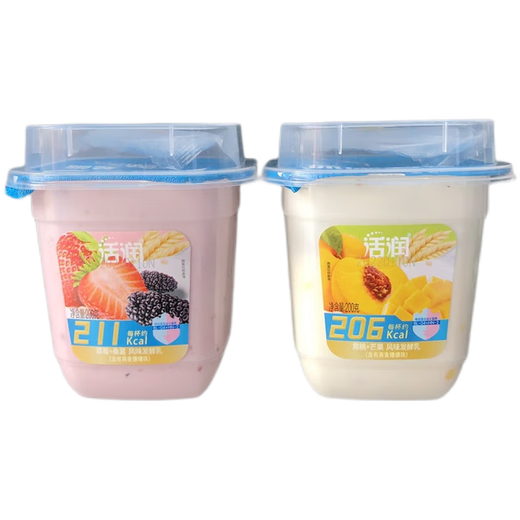 New Hope Multi-flavored Yogurt, Flavored Fermented Milk, Oatmeal Pop-Up Beads, 6 Cups, Special Pack, 6 Cups of Strawberry