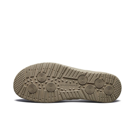 斯凯奇（Skechers）男鞋夏季懒人一脚蹬帆布鞋商务通勤低帮休闲鞋百搭软底板鞋66387
