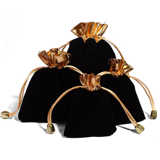 Fat Donglai's original ore genuine cinnabar empty bag New Year's jewelry packaging bag red velvet bag lucky bag handbag red large size 15x11