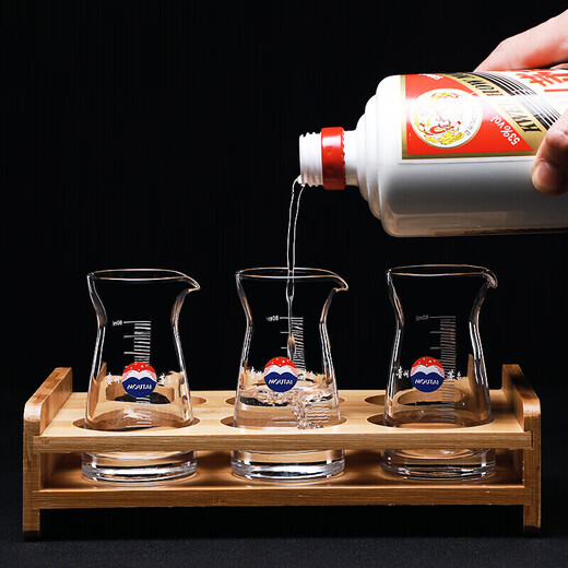 Small wine glass dispenser, one pot, one glass of wine set, white wine glass, spirit glass with logo, label, 6 10ml cups, 6 80ml wine dispensers + 6 hole rack