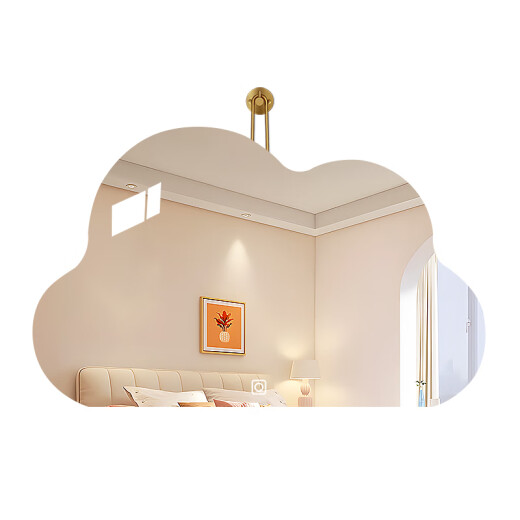 Babuchi Yunduo Make-up Mirror Spezialförmiges LED-Schlafzimmer Schminktisch Spiegel Haken an der Wand montiertem, an der Wand montiertem dekorativem Spiegel intelligent