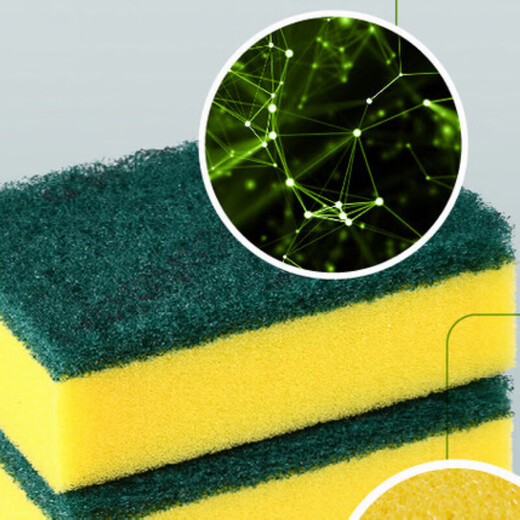 Scotch 3M Scheuerschwamm G6215 Haushalt Küche Geschirrspülen Topf Pfanne Tuch Schwamm Wischen Eisentopf Dekontaminationslappen G6218 Vorteilspackung (10 Packungen/80 Stück)