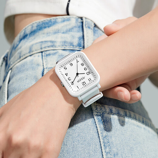 Julius New Simple and Fashionable Digital Square Dial pour les étudiants de jeunesse Examen Junior High School Women's Watch JA-1477 Elegant Purple