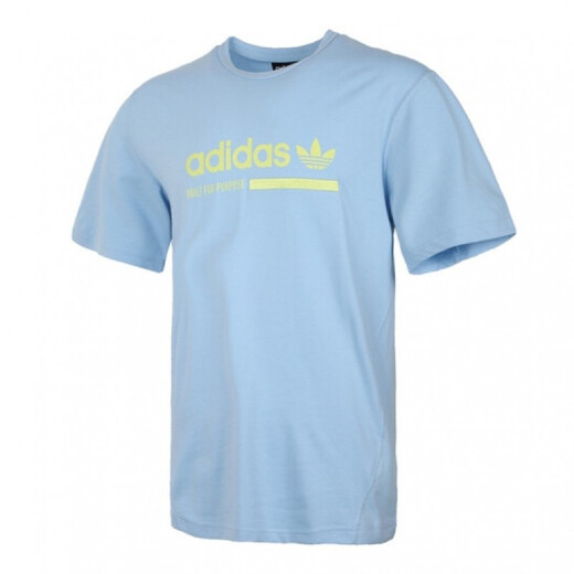 Adidas Clover Herren-Stoff Neuer Sport und lässige runde Hals Kurzarm T-Shirt GE0835 FM3897 S