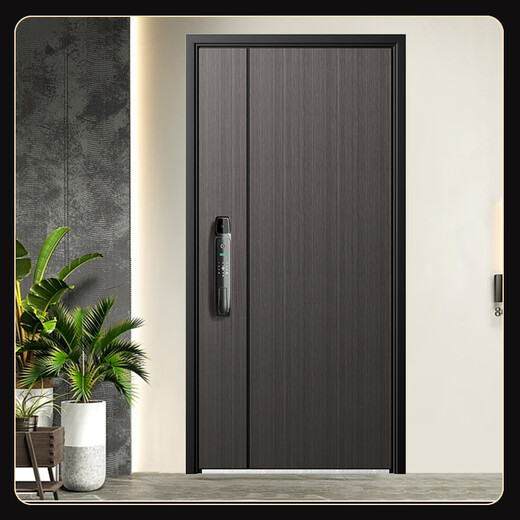 Oudile (Oudile) Songya Wood Grain Актирническая дверь входная дверь Высшая иерархия перемычки + 2150*1050 + видимый кошачий глаз