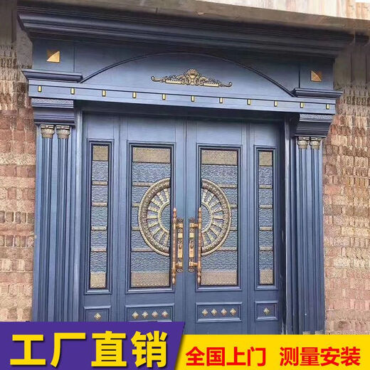 维诺亚大门农村双开门新款别墅自建房四开堂屋大门家用进户门入户门外门 工厂直销 来样定制