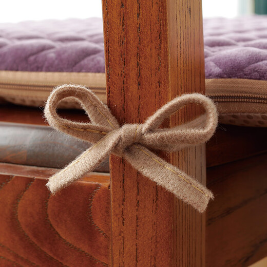 Frangomu cushion home dining chair cushion chair butt cushion winter thickened non-slip European dining table and chair cushion stool cover seat cushion Dandelion-Champagne 43X45cm universal size single piece