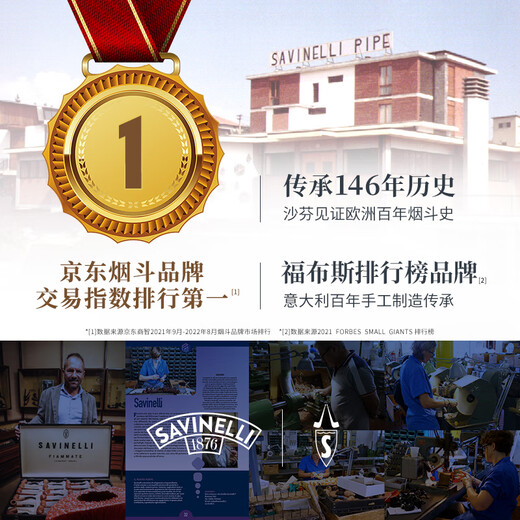 沙芬（SAVINELLI）意大利罗马风情石楠木烟斗套装P104R黑烟嘴677弯斗进口烟斗 【经济套装：烟斗+基础配件】
