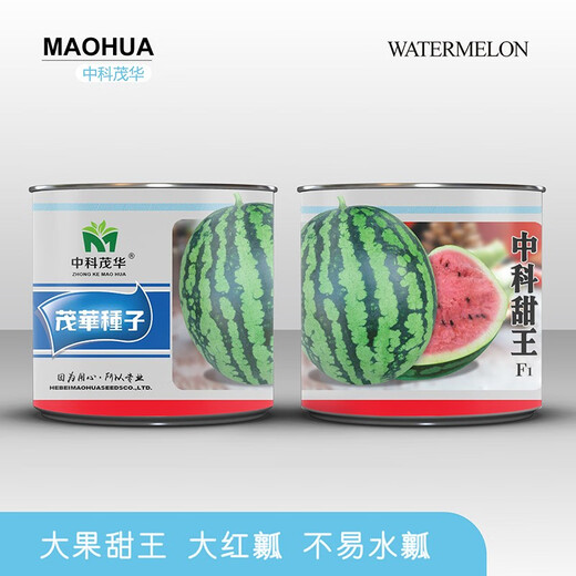 Zhongke Maohua Fruit and Vegetable Seeds Zhongke Sweet King Watermelon Seeds Angfei Legend Sweet King Hybrid High Round Sweet King Big Red Flesh Zhongke Sweet King 100g/box