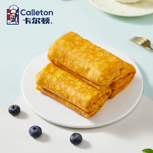 卡尔顿（Calleton）蛋皮吐司面包早餐休闲零食虎皮卷糕点心下午茶摩洛哥面包代餐420g