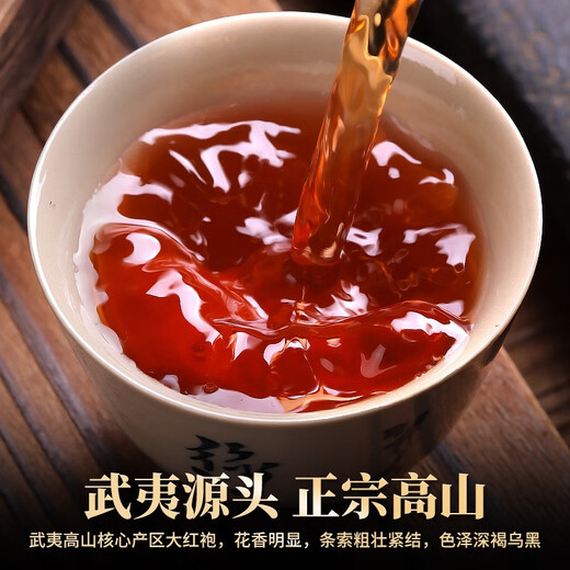 陈一凡 茶叶大红袍 岩茶武夷乌龙茶浓香型 茶叶自己喝袋装发2袋共500g