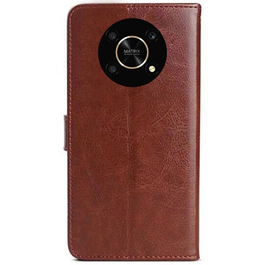 Ajun Keke Honor x30 mobile phone case clamshell leather case ANY one AN00 silicone protective cover honor fork thirty shell all-inclusive anti-fall and explosion-proof soft men and women brown@craftsmanship@+full screen tempered film+lanyard Honor X30