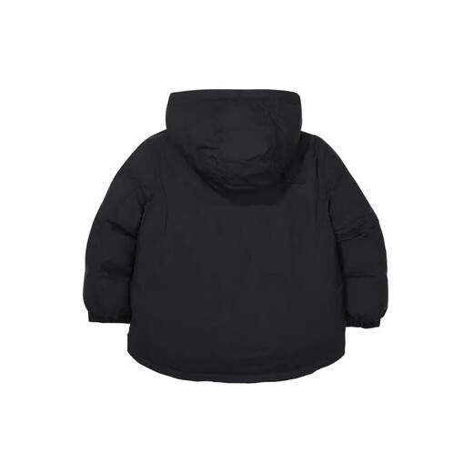 FILA Logo letter printed solid color hooded jacket, black children's style, black 145, about 20 days