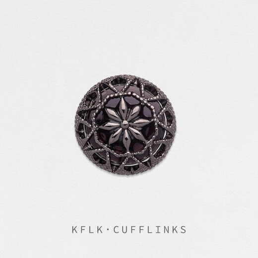 Kaflink hollow luxury metal brooch high-end lapel pin button collar button collar corner button suit clothing accessories men's badge breast button XZ-K066 green 1 piece