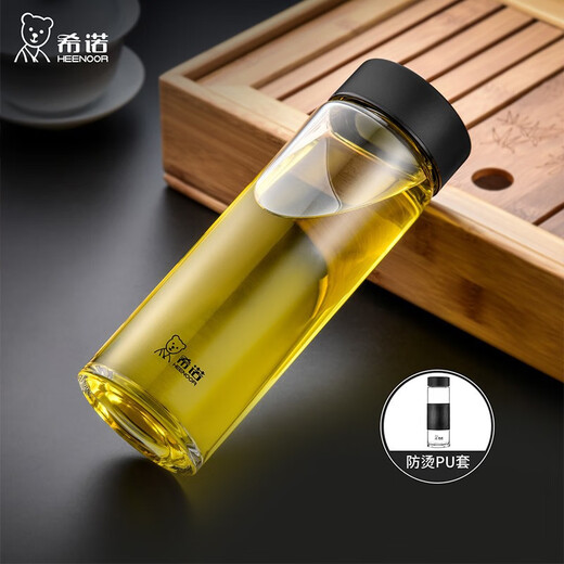 Xino's new single-layer glass cup commercial Chinese-style transparent men's and women's tea cup 6173/6175/61765572 6173 natural color for PU cup set and cup brush Default item