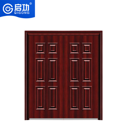 启功双开防盗门住宅庭院民房入户门家用安全门防盗门QG-FDM6300