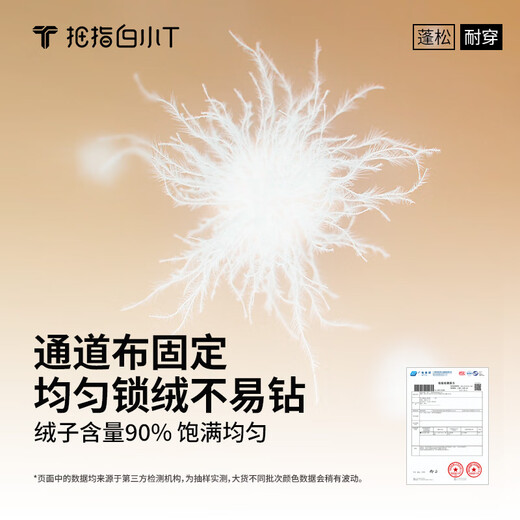 Thumb white small T-shirt, machine washable water-repellent goose down T-shirt, autumn and winter down warm T-shirt tops for men and women, men's jet black 3XL