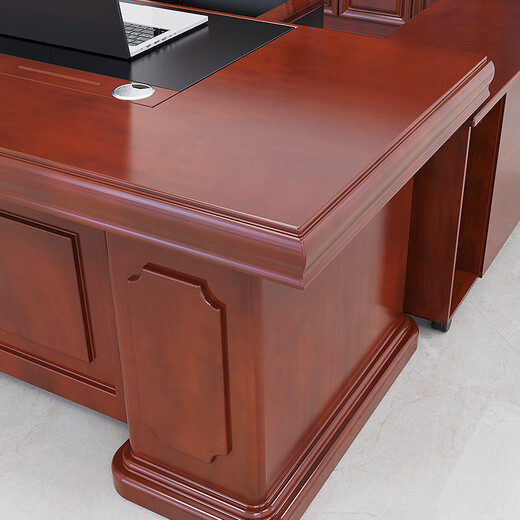 Welding axe (HANAXE) Chinese style boss desk desk president desk high-end atmospheric paint desk 160*80cm including side cabinets and activity cabinets