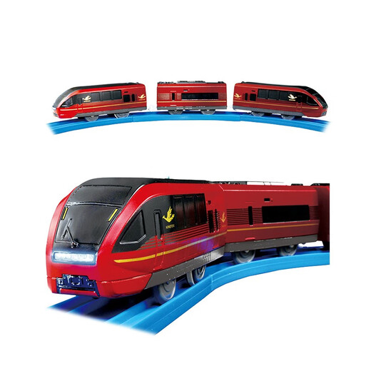 多美（TAKARA TOMY）多美卡火车模型普乐路路电动三节火车头儿童玩具新干线高铁男孩礼 S-44 新干线电轻轨【141792CN】