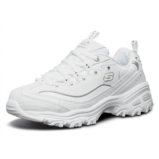 
Skechers women's shoes autumn white shoes women's thick sole heightened daddy shoes casual sports shoes panda shoes 11979 white-WSL 35.5