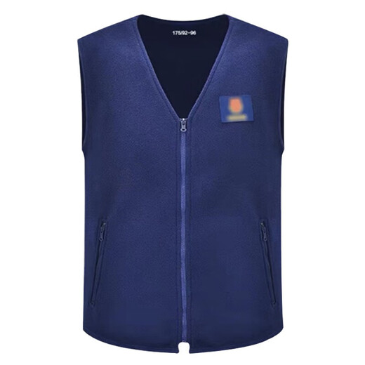Jihua 3505 New Style Velvet Vest Military Fan Clothing Fleece Vest Navy Olive Green Coldproof Fleece Clothes Autumn and Winter Vest Navy Blue 170/100