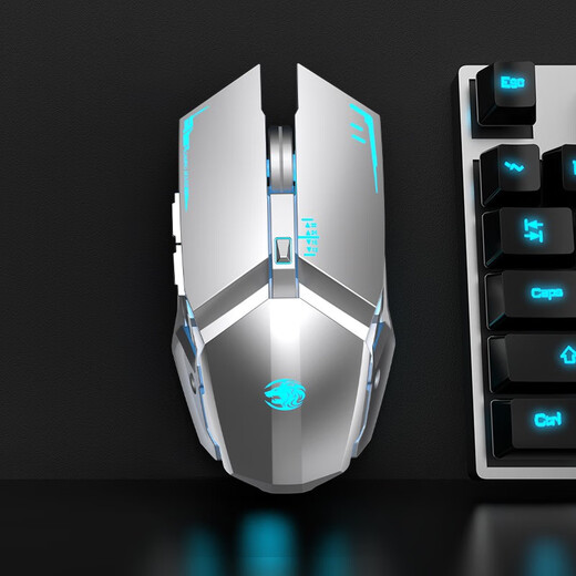 前行者机械手3代静音电竞游戏有线鼠标台式电脑笔记本外接网吧家用宏编程机械鼠标办公绝地求生cf吃鸡外设 G304太空银鼠标【无线充电静音升级版】