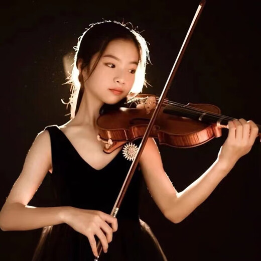 德鲁大叔木质小提琴初学者专业演奏学生成人男女手工琴儿童小提琴入门 1/2适合135cm身高 十年保质+全套配件+教学视频