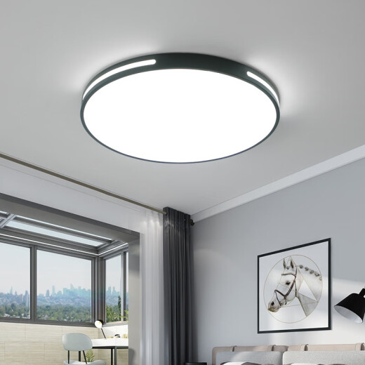 Foshan Lighting flagship ultra-thin led ceiling lamp Nordic living room lamp simple modern kitchen book round 60+ white light 72 watt standard + 10x10x10 cm + 10W