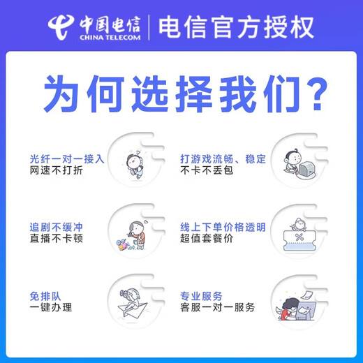 中国电信上海电信低资费包年单宽带快速上门安装非移动联通 上海电信宽带300M包年=699元