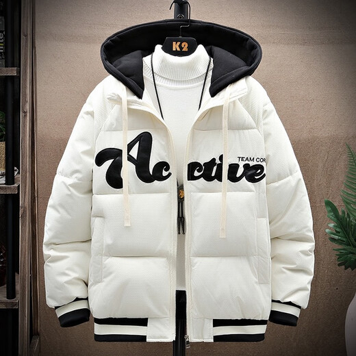 
BAILEDI (BAILEDI) Junior and High School Students 12 Winter Clothes Cotton Jacket 13 Fat Boys Down Cotton Jacket 15-year-old Big Children Thickened Cotton Jacket 6627 Blue (Thickened) 170 XL (Suggested weight 120-140Jin [Jin equals 0.5 kg])