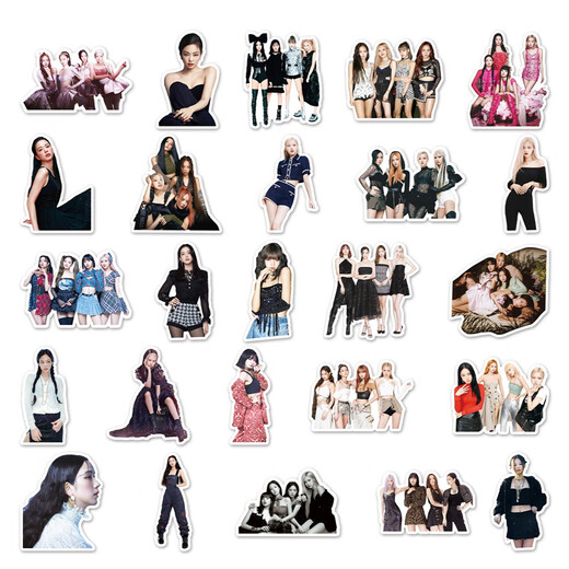 50张blackpink涂鸦贴纸韩国女团周边贴纸DIY手机壳行李箱贴纸防水 TZ-blackpink-677