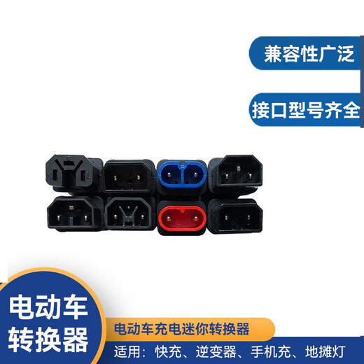 Giant wood conversion plug new national standard electric car Yadi Emma Luyuan Tailing battery car charger air pump adapter lead-acid battery new national standard 2+2 conversion head