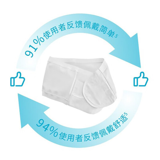 康乐保造口腹带Brava附件腹部造口弹性绷带 透气加固旁疝气腰带 M码康乐保腹带12004