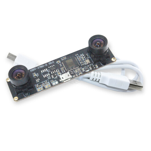 
JEQLO HD USB drive-free module 1 million pixel binocular synchronous VR ranging camera face recognition 3D depth detection OV9732 module 720P 72 degree small distortion/3.6mm