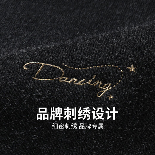 Dancing with the wolf [adding velvet] cardigan knit sweater for men 2024 winter new casual jacket warm sweater for men 2027 black 001 165/84A/S