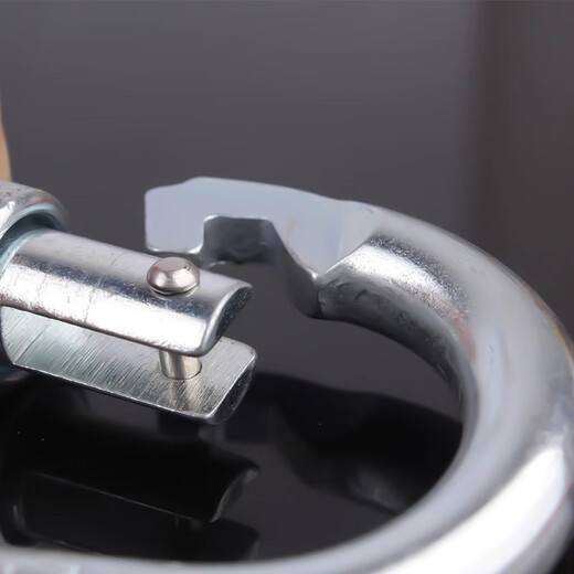 Gorm O-shaped alloy steel spring buckle GM908 main lock pad buckle outdoor carabiner rock climbing downhill safety hook lock thread metal lock - silver (2 pieces)