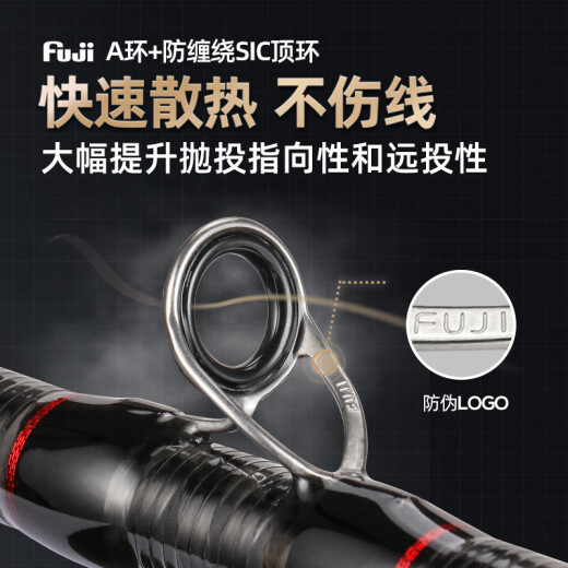 润克品牌/鸣蛇虫竿超快调鳜鱼虫杆鲈鱼竿打黑XH雷强鱼竿一本半路亚竿 2.03m 枪柄竿/C682M
