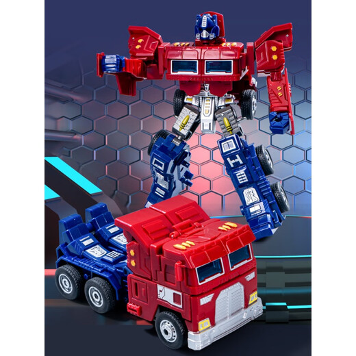 OKSON Детский трансформационный автомобиль Игрушка Детский грузовик Mecha Robot Men Boy Super League Model Qingtian War God Jy675a [Color Box]