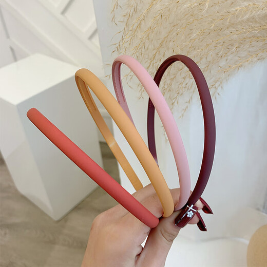 Jingji Simple Hairband Headband Invisible Face Wash Hairpin Sports Bundle Hairband New Internet Celebrity Pressed Hair Anti-Slip Hair Bundle Headband Simple Hairband Green + Black + Khaki