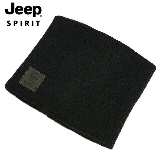 JEEP hat men's neck scarf plus velvet warm knitted scarf autumn and winter cold protection neck pullover scarf A0636