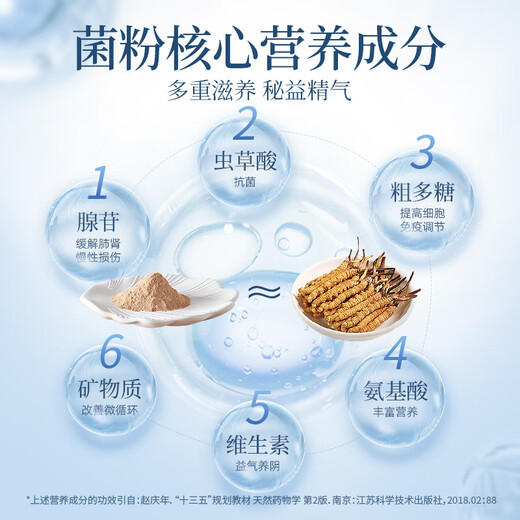 
Boling Huadong Medicine Fermented Cordyceps sinensis 60g Cordyceps sinensis gift box Cordyceps high-end supplements for parents 1gx60 bags*1 box (red gold gift box)