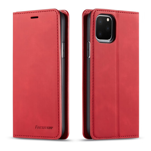 适用 iPhone13Pro 钱包皮套8Plus手机壳苹果12ProMAX保护套XR插卡 黑色 iPhone 11(5.8)