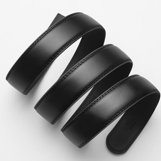 Septwolves men's headless automatic buckle leather belt with body without head, 3.5cm wide, a gift for boyfriend, husband and dad on his birthday