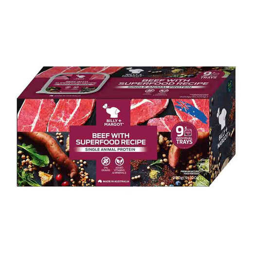 KaiFan LeBili Australia Ma original imported grain-free dog lunch box pure beef with selected canned food until July 24 100g*9 boxes of kangaroo meat