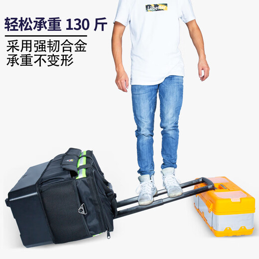 FASITE trolley tool bag large thickened canvas waterproof and wear-resistant multifunctional repair and installation plumber trolley box large